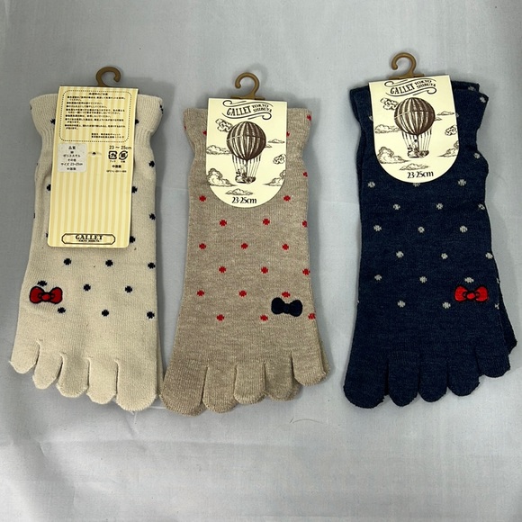 Socks 3 pair gallet Tokyo shibuya Japanese socks 23-25cm - Picture 1 of 10